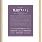 Maryanne | Name Art Print