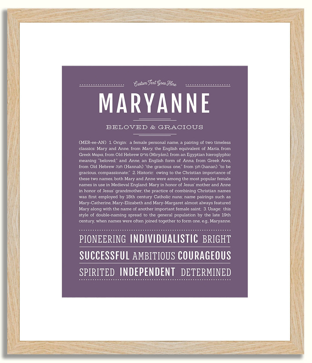 Maryanne | Name Art Print