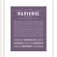 Maryanne | Name Art Print
