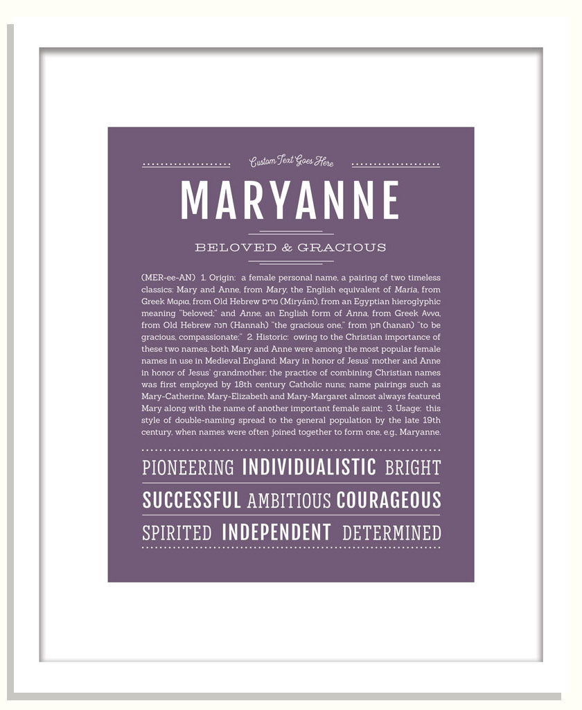 Maryanne | Name Art Print