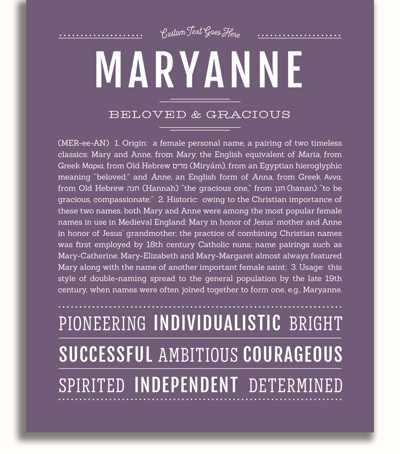 Frame Options | Deep Purple | White Frame, Matted