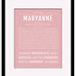 Maryanne | Name Art Print