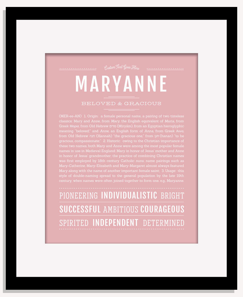 Maryanne | Name Art Print