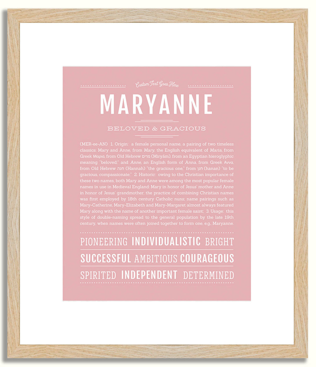 Maryanne | Name Art Print