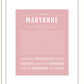 Maryanne | Name Art Print