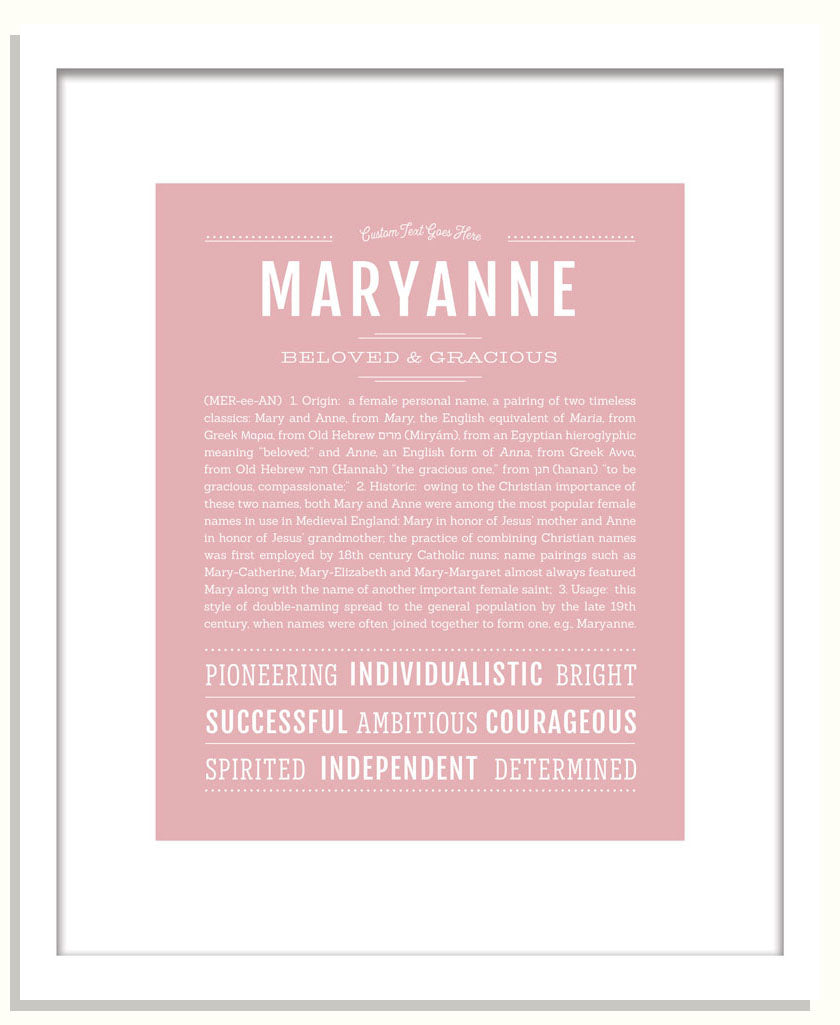 Maryanne | Name Art Print