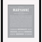 Maryanne | Name Art Print