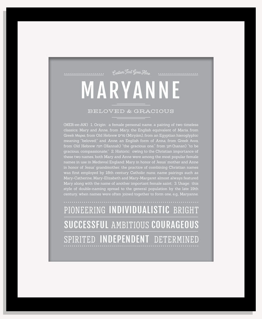 Maryanne | Name Art Print