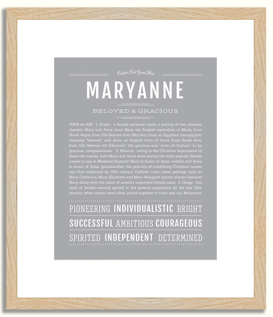 Maryanne | Name Art Print