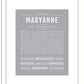 Maryanne | Name Art Print
