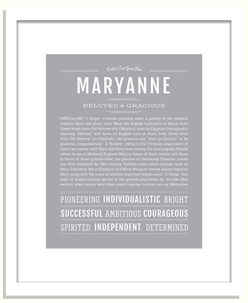 Maryanne | Name Art Print