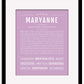 Maryanne | Name Art Print
