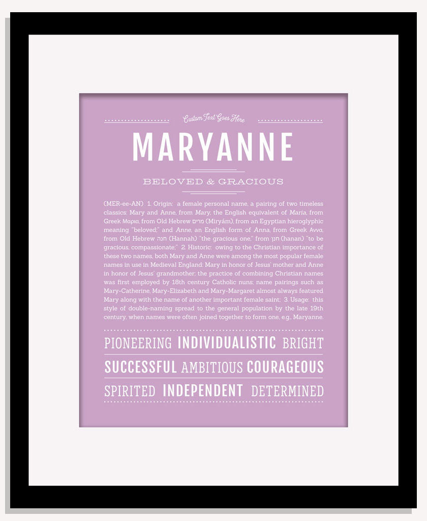 Maryanne | Name Art Print