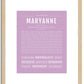 Maryanne | Name Art Print