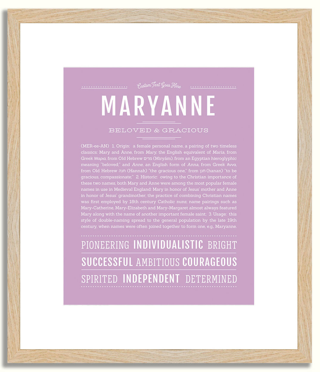 Maryanne | Name Art Print