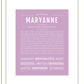 Maryanne | Name Art Print