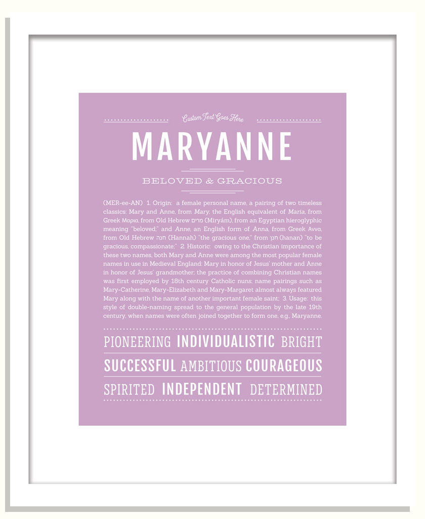 Maryanne | Name Art Print