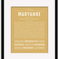 Maryanne | Name Art Print