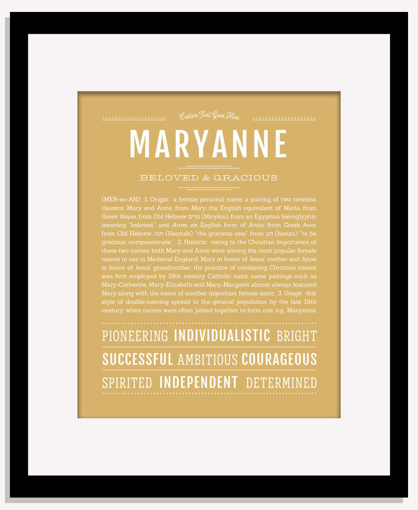 Maryanne | Name Art Print