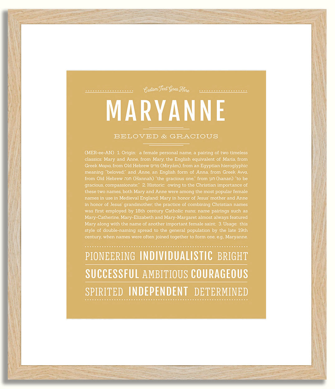 Maryanne | Name Art Print