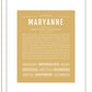 Maryanne | Name Art Print