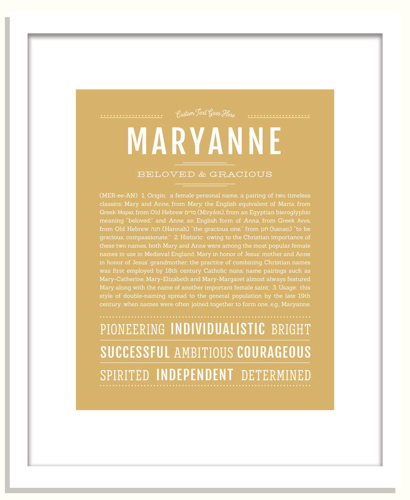 Maryanne | Name Art Print