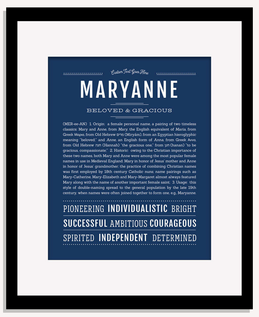 Maryanne | Name Art Print