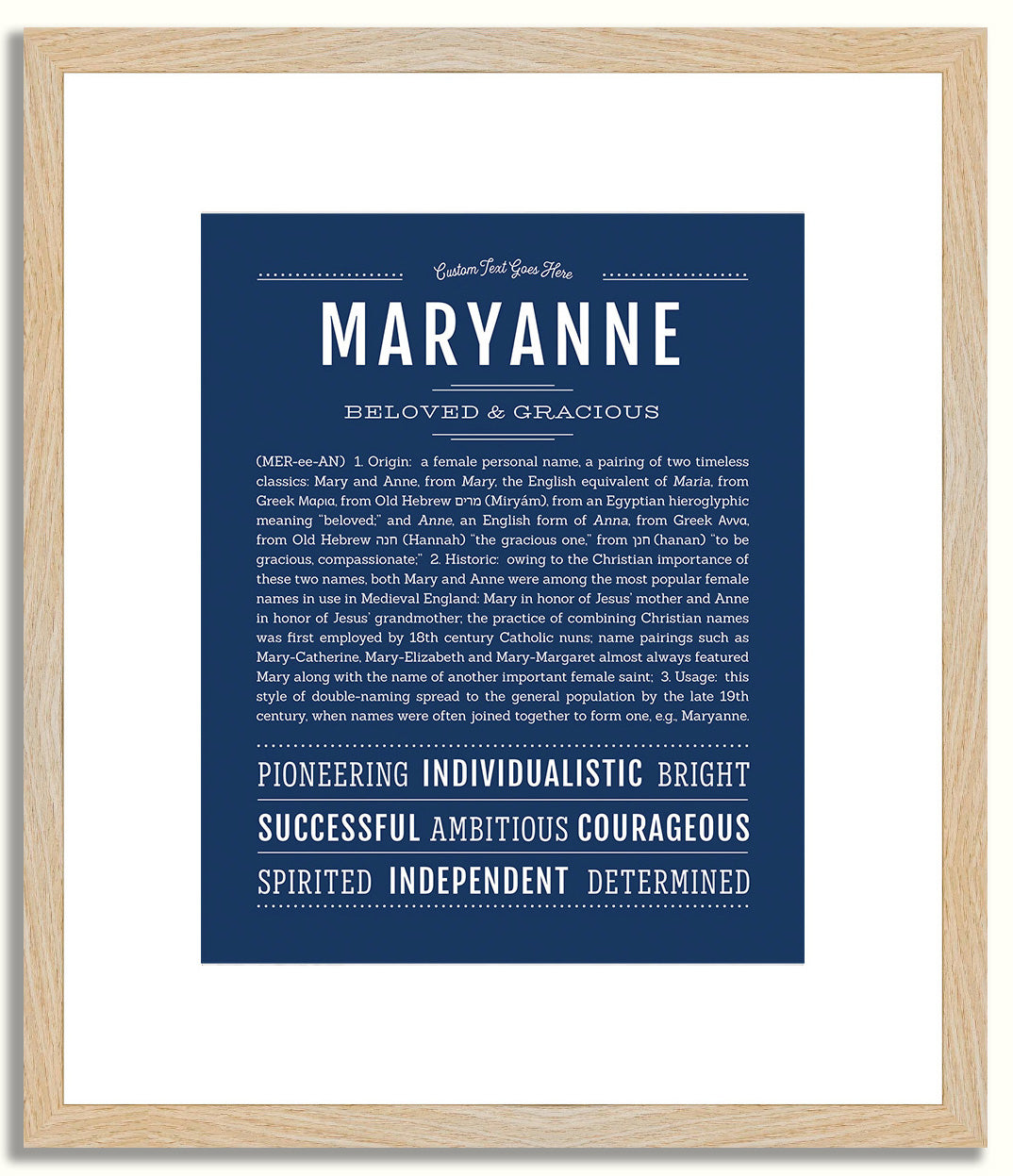 Maryanne | Name Art Print