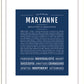 Maryanne | Name Art Print