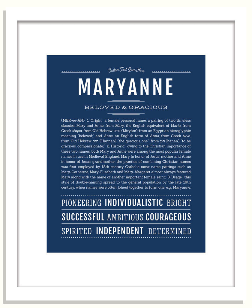 Maryanne | Name Art Print