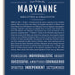 Frame Options | Midnight Blue | White Frame, Matted