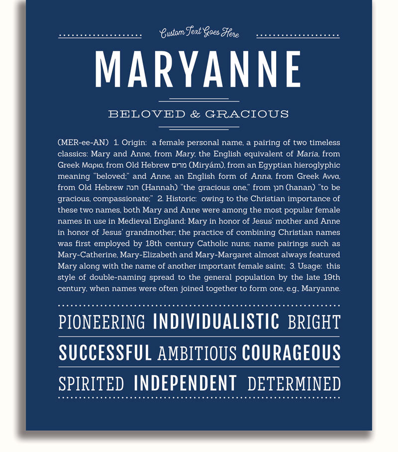 Frame Options | Midnight Blue | White Frame, Matted