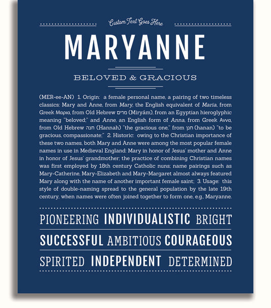 Frame Options | Midnight Blue | White Frame, Matted
