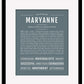 Maryanne | Name Art Print