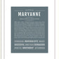 Maryanne | Name Art Print