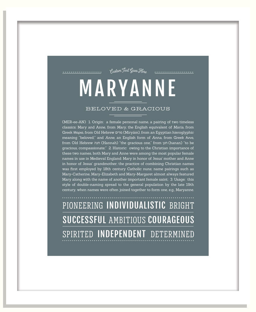 Maryanne | Name Art Print