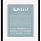 Maryanne | Name Art Print