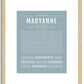 Maryanne | Name Art Print