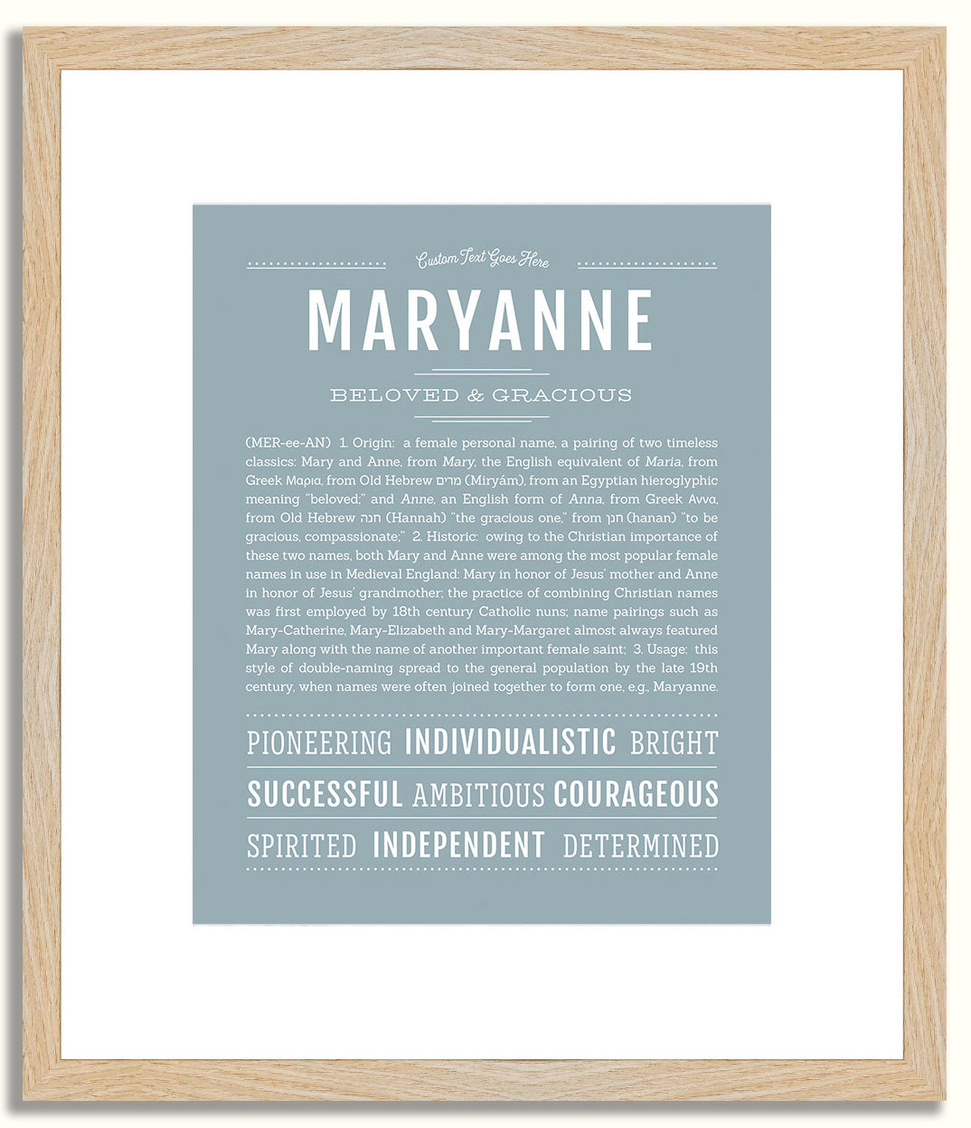 Maryanne | Name Art Print