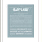 Maryanne | Name Art Print
