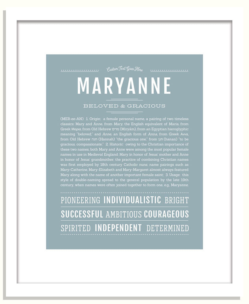 Maryanne | Name Art Print