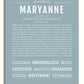 Frame Options | Powder Blue | White Frame, Matted