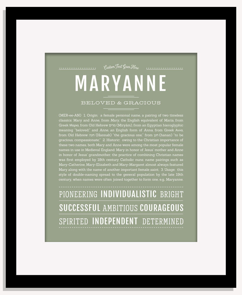 Maryanne | Name Art Print