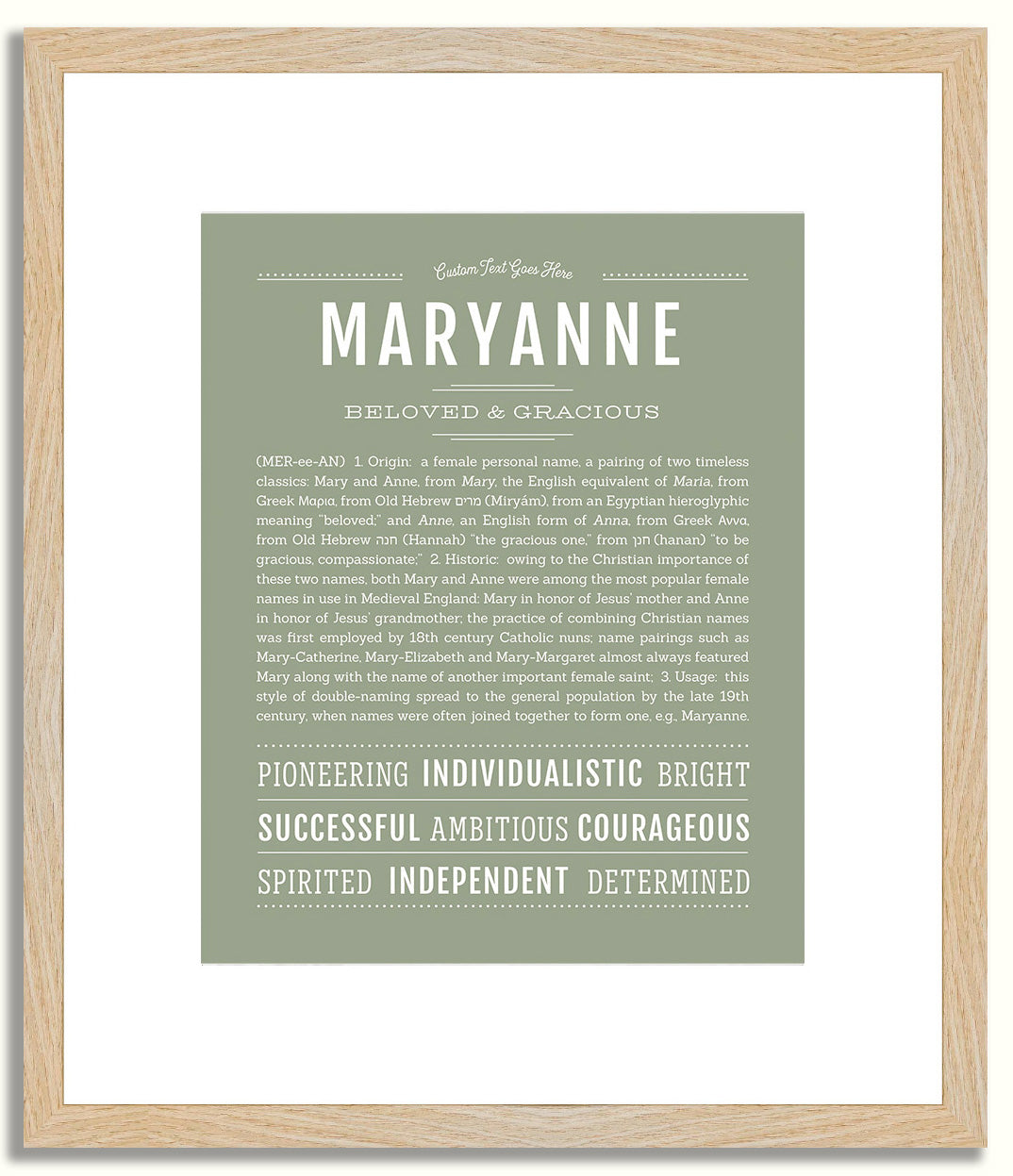 Maryanne | Name Art Print