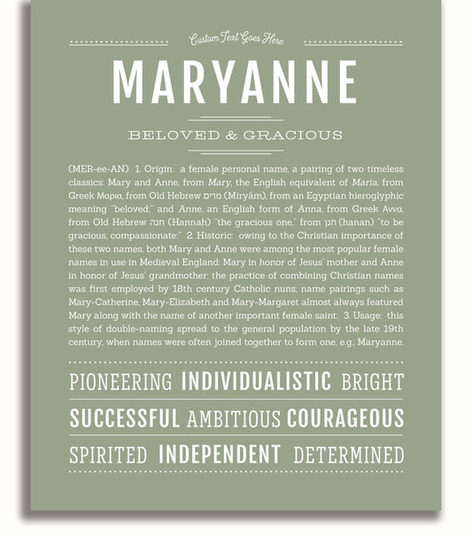 Frame Options | Sage | White Frame, Matted