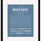 Maryanne | Name Art Print