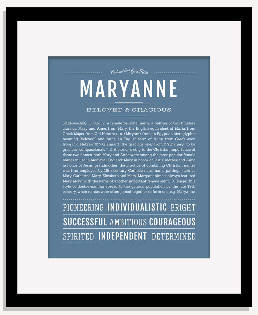 Maryanne | Name Art Print