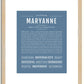 Maryanne | Name Art Print