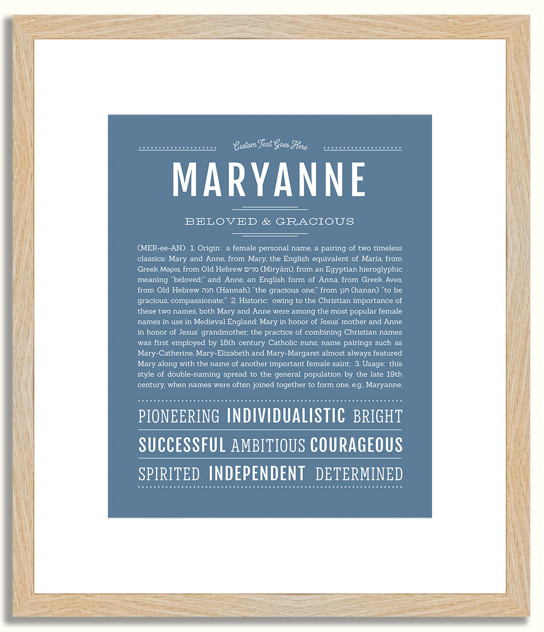 Maryanne | Name Art Print