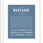 Maryanne | Name Art Print
